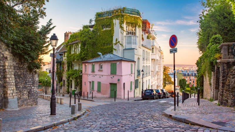 Cobblestone streets in Paris