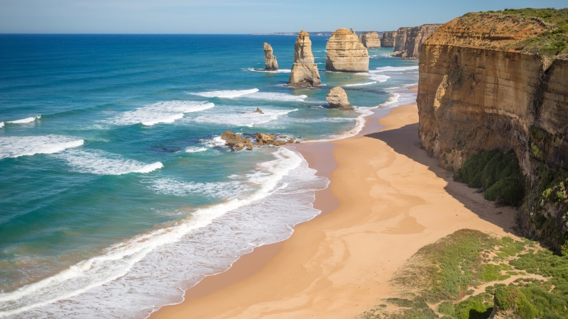 Cliff diving in Australia